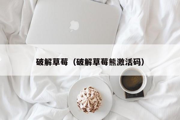 破解草莓（破解草莓熊激活码）